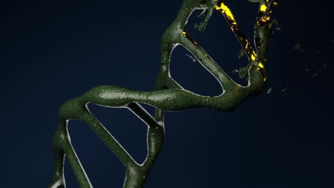 外星人DNA降解分子的3d动画