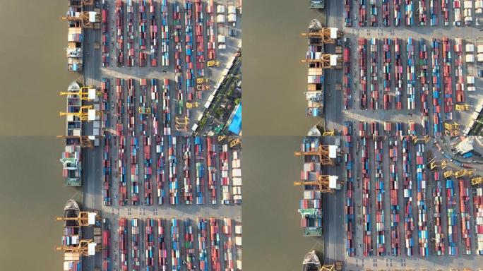运送进出口物流工业业务衰退，贸易港口，将货物运往港口