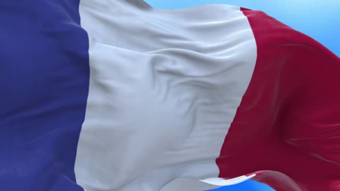 无缝循环的法国国旗。