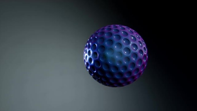 金属球旋转的3d可视化