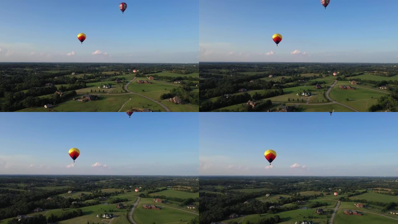 路易斯维尔肯塔基州无人机视频中的热空气