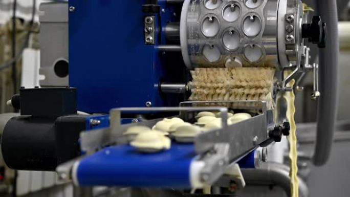 饺子厂制作流程现代工业pelmeni