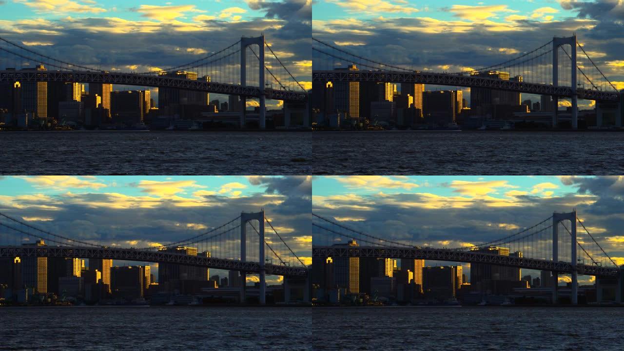 日落时的东京湾/彩虹桥