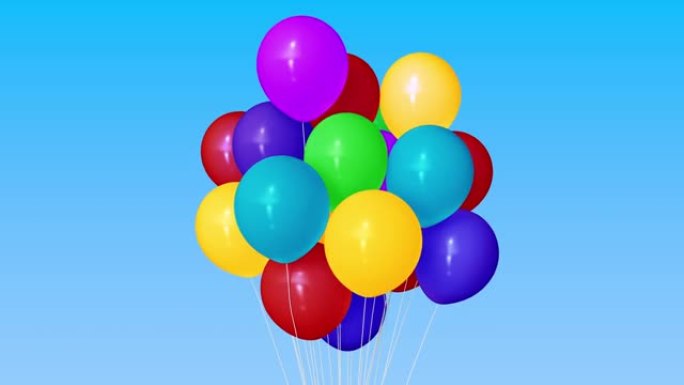 制作一堆多色氦气球