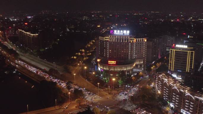 晋江双龙路宝龙酒店夜景