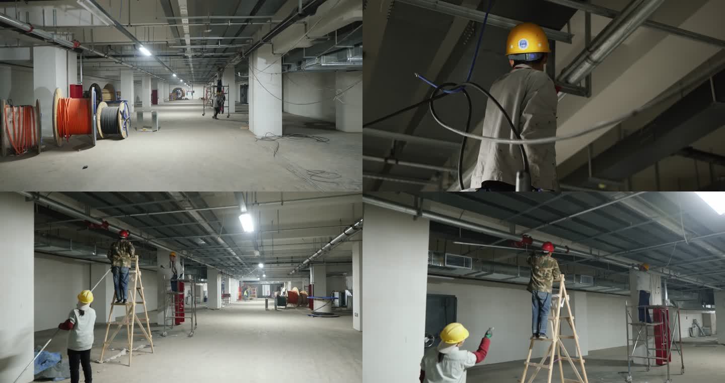 大厦地下车库地下机房设备安装施工