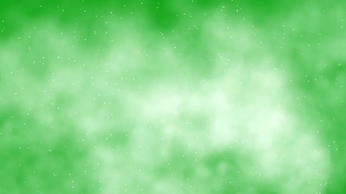 白雾绿屏运动图形粒子