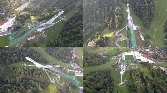 伟大的奥林匹克山加米施-帕滕基兴-4 k无人机视频