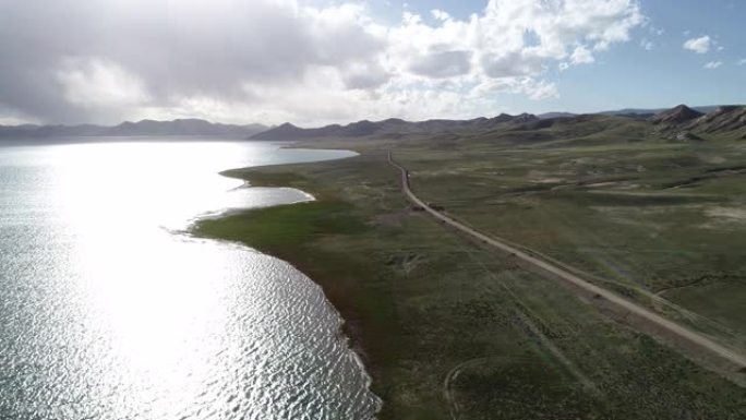 亚洲高海拔地区的鸟瞰图