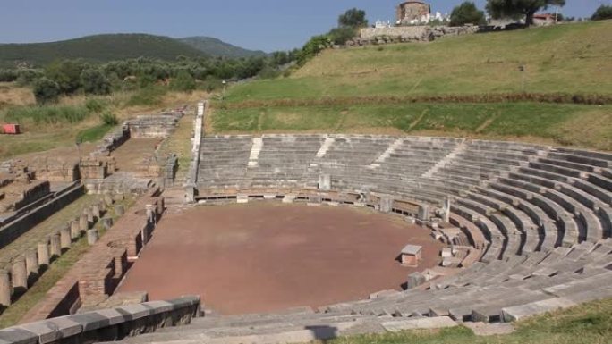 希腊伯罗奔尼撒古墨西尼剧院遗址