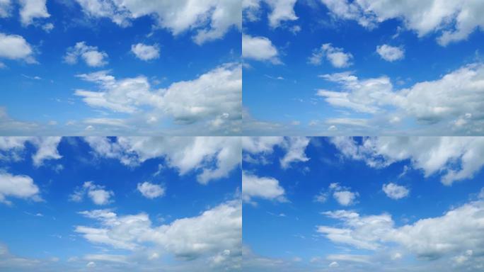 晴朗天空的风景蓝天白云云层流云