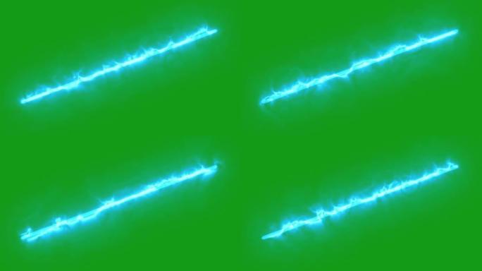 绿屏背景的能量线运动图形