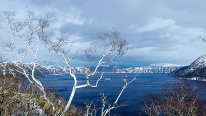 北海道马舒湖，冰雪国外山水