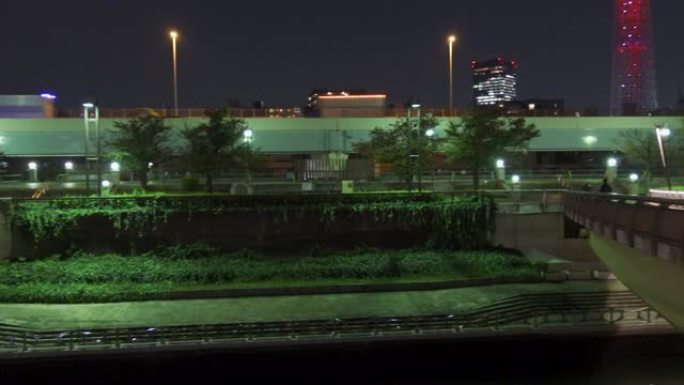 日本樱桥，东京夜景