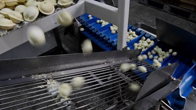 饺子厂制作流程现代工业pelmeni
