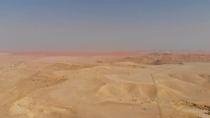 沙特阿拉伯中部利雅得红沙沙漠地区露头地质构造