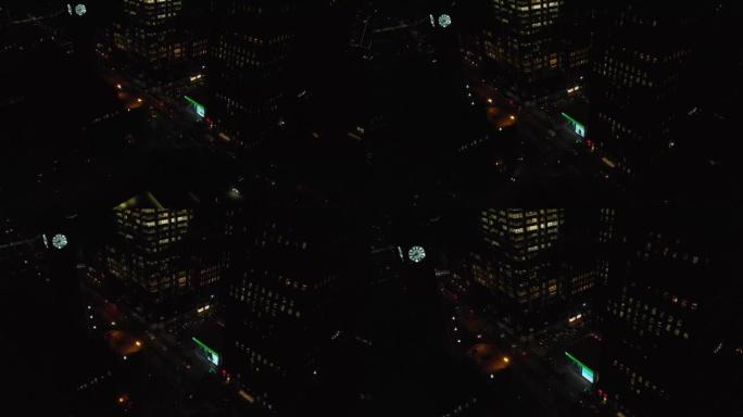 多伦多的空中夜景
