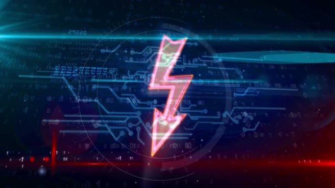 能量符号抽象可循环动画