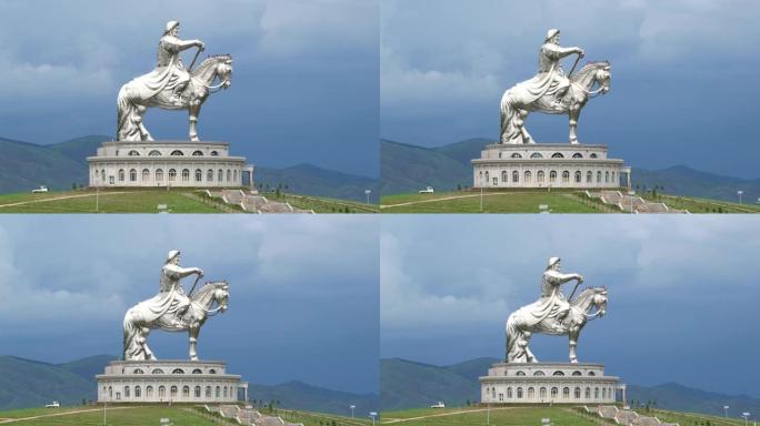 蒙古乌兰巴托大侠成吉思汗骑马像