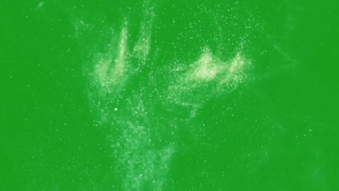 落尘颗粒运动图形与绿屏背景