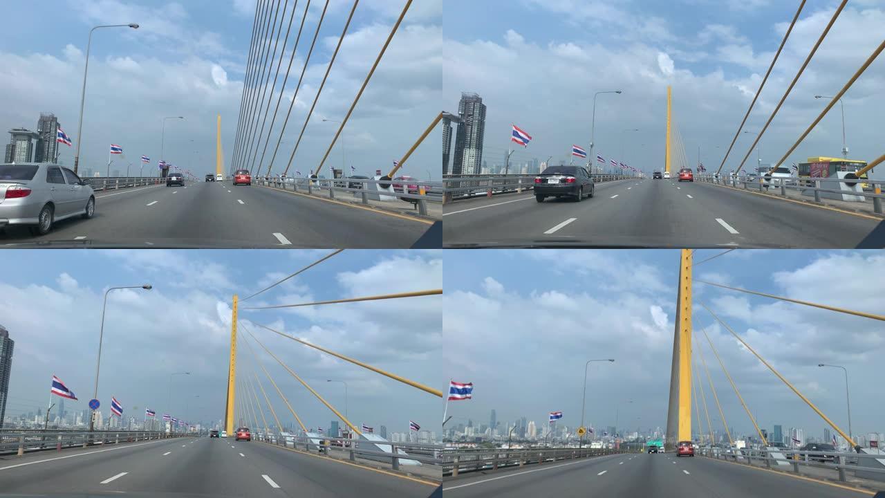 泰国跨越湄南河的拉玛9号大桥