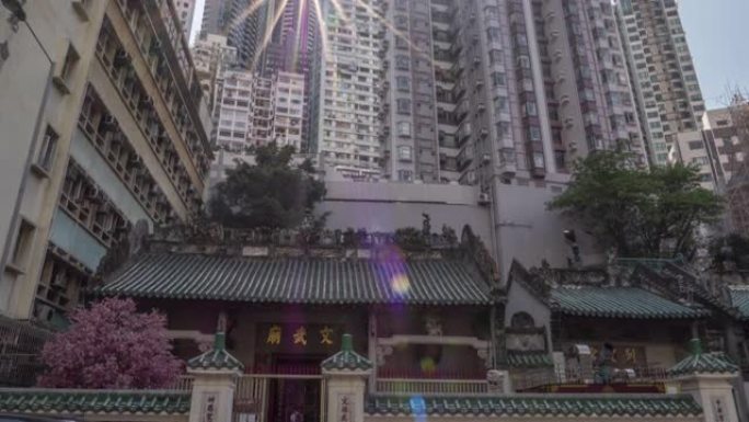 中国香港:香港市中心的万墨古庙。