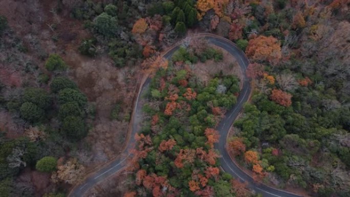 奈良若草山的天际线鸟瞰图