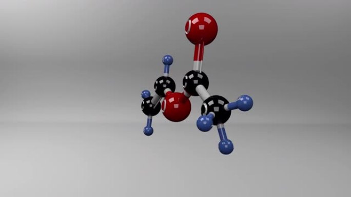 醋酸乙烯酯分子。