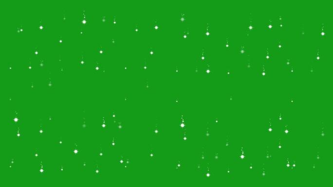 绿屏背景的流星运动图形