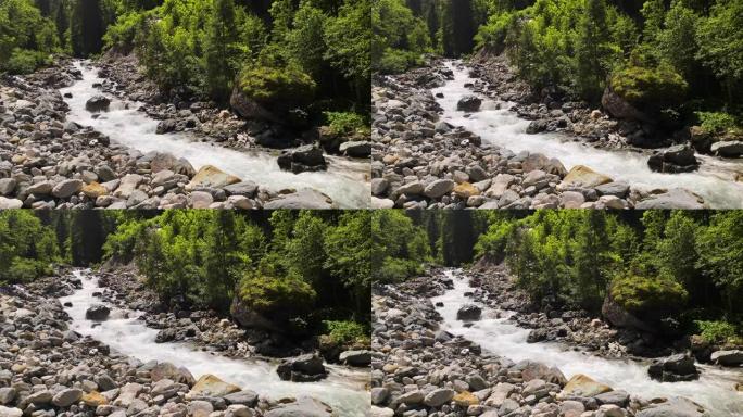 野生山溪森林海氧吧瀑布溪流水