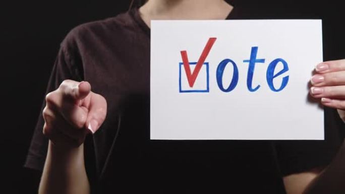 投票签名选举职务手鼓动核对标记
