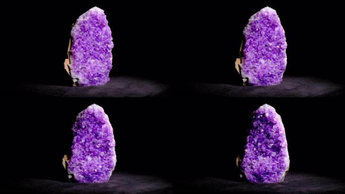 紫水晶紫水晶旋转