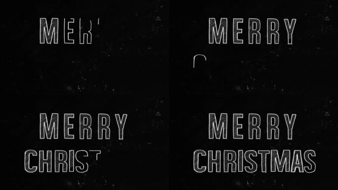 黑板上的圣诞快乐。圣诞节是在12月25日上庆祝的，既是神圣的宗教节日，也是世界性的文化和商业现象