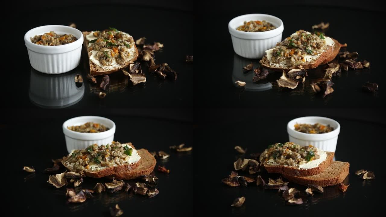 干林蘑菇自制天然蘑菇鱼子酱