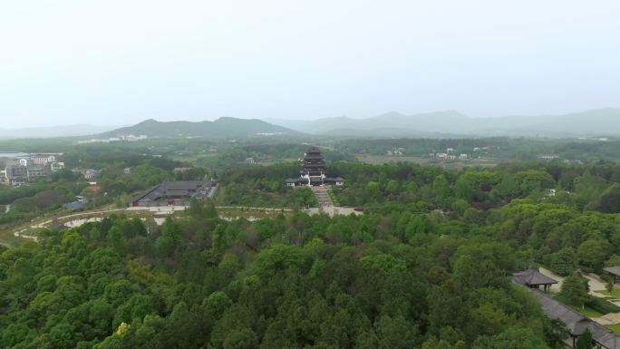 4K航拍宁乡花明楼景区