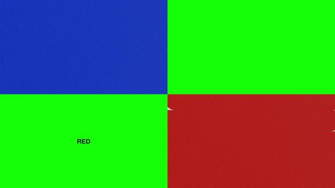 酷过渡视频素材集。蓝色和红色，2种3种图案。6件套。色度键。