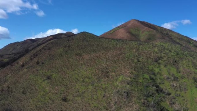 加州沙漠山脉无人机景观
