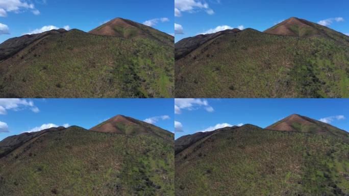 加州沙漠山脉无人机景观