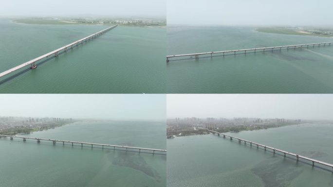 宜城汉江大桥4K航拍