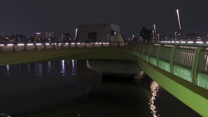 日本樱桥，东京夜景