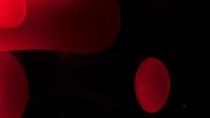 熔岩灯的红色气泡
