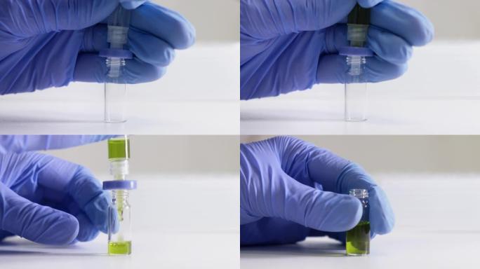 科学家在HPLC分析之前使用注射器过滤器过滤植物样品。