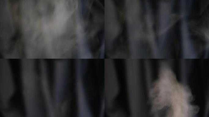 只有间歇喷出的雾蒸汽的视频。