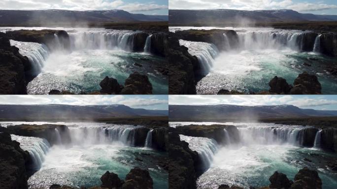 Godafoss，冰岛Myvatn区的众神瀑布。