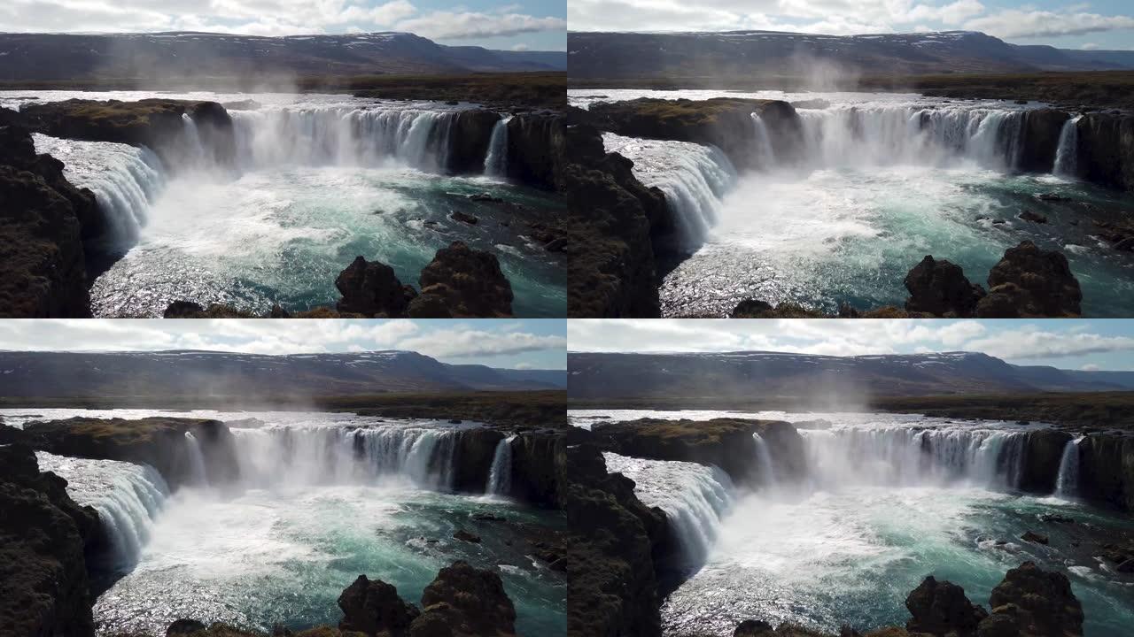 Godafoss，冰岛Myvatn区的众神瀑布。