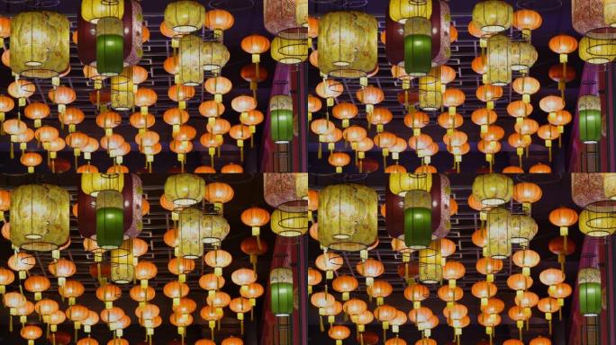 中国城地区的中国新年灯笼。