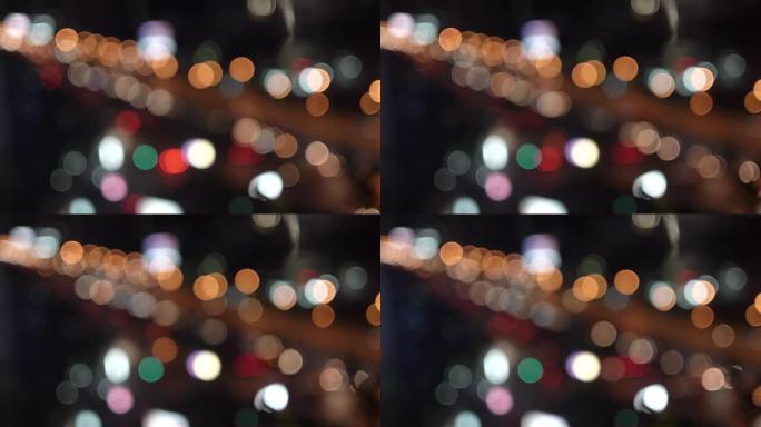 交通信号灯的4k Bokeh