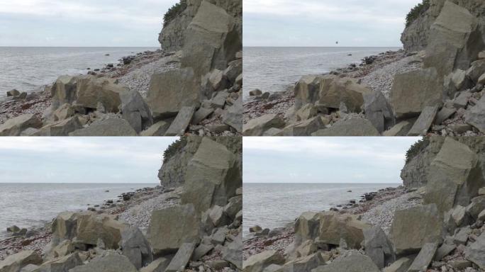 Panga cliff，爱沙尼亚萨雷马岛的最高虚张声势