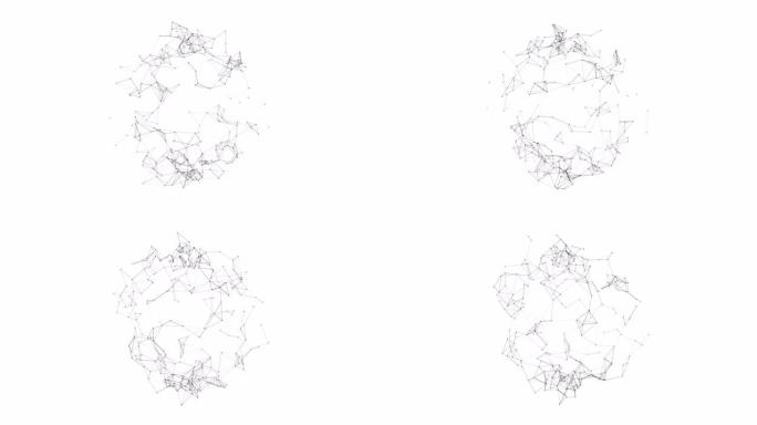 摘要插图背景运动变换与闪烁光在未来创新技术的丛模式数字业务点线网络分散通信连接