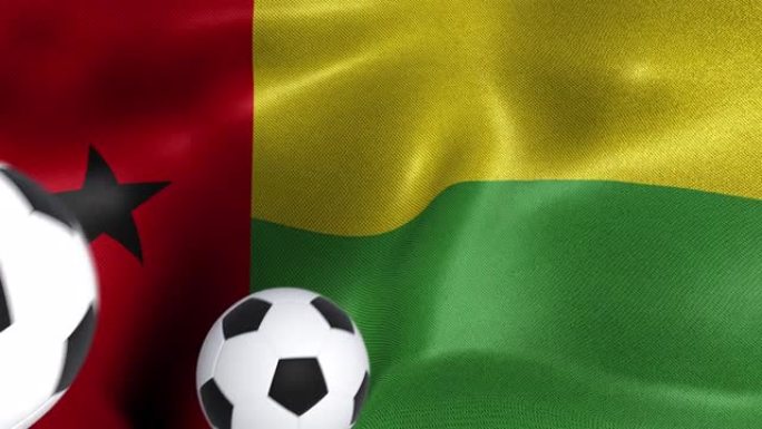 几内亚比绍的国旗与足球